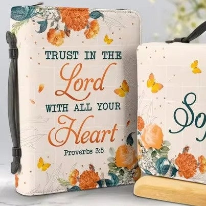 Pioneer Orange - Women's Trust in the Lord Personalized Bible Cover