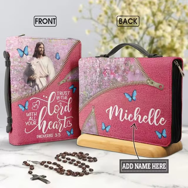 Kids "My First Bible" Personalized Book Cover for Girls