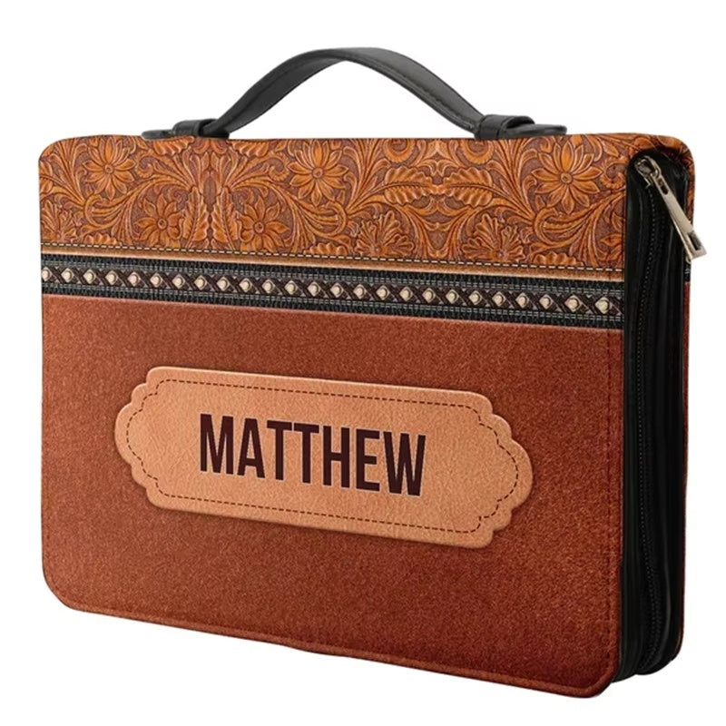 Men's Light and Salvation Personalized Bible Cover