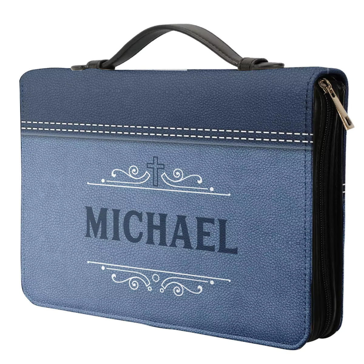 Men's Wind and Waves Obey Personalized Bible Cover