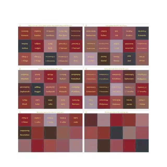Rich Dark Red and Gold Bible Tabs - For Easy Navigation
