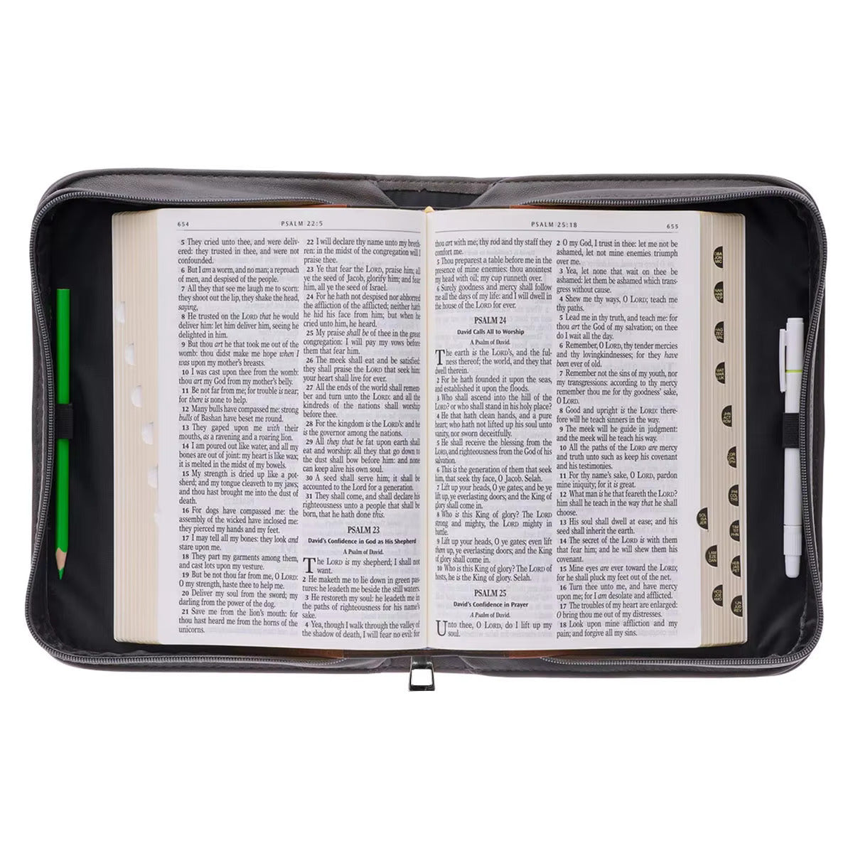 Men's Wind and Waves Obey Personalized Bible Cover