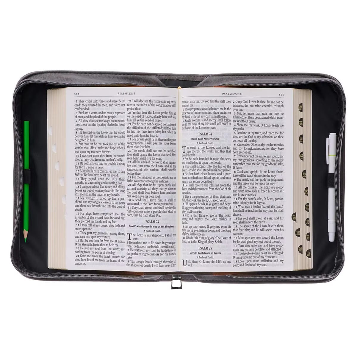 Men's Light and Salvation Personalized Bible Cover