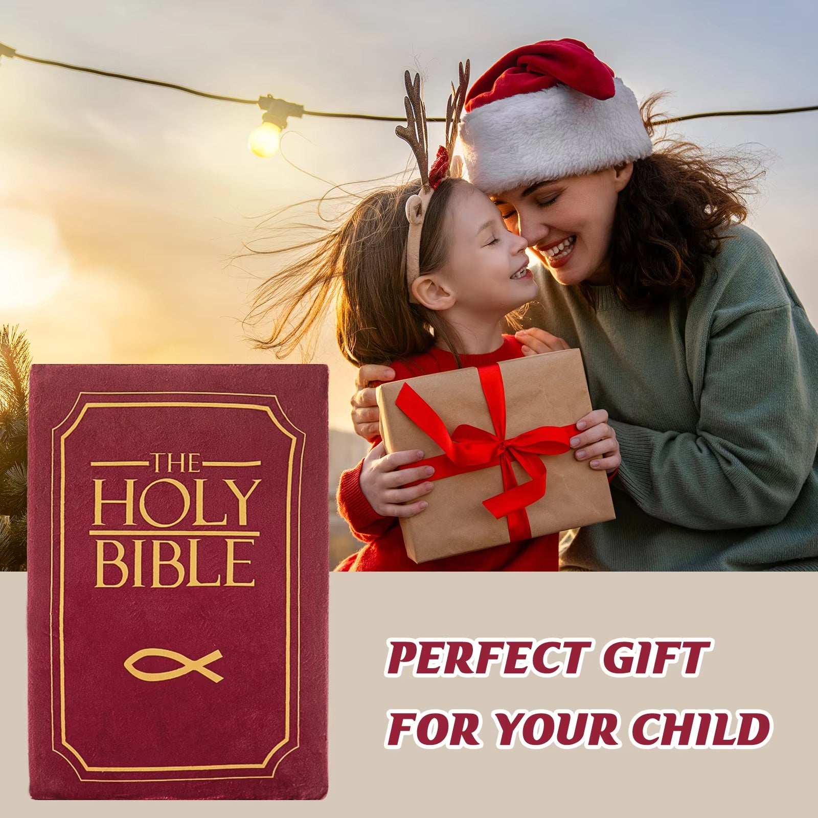 Cuddle Up with Faith: The Huggable Red Bible Pillow for Kids 3