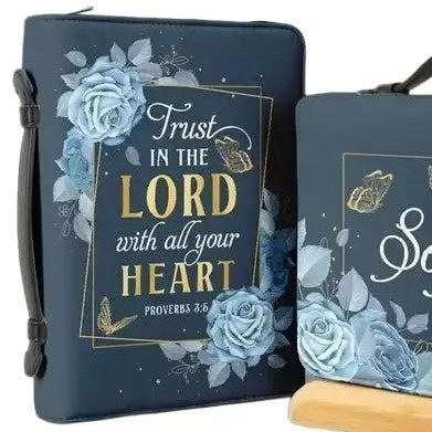 Deep Blue - Women's Trust in the Lord Personalized Bible Cover