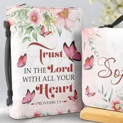 Soft Pink - Women's Trust in the Lord Personalized Bible Cover